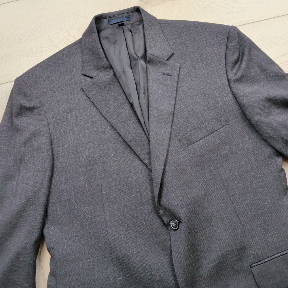 Jos. A. Bank 1905 Tailored Wool Blazer Charcoal Gray 44R (Fits 41) brrr Comfort - Picture 2 of 12